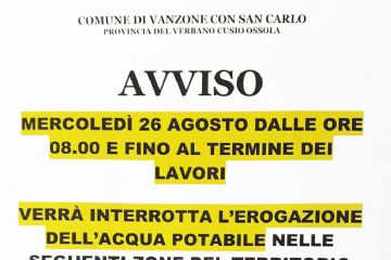 interruzione erogazione acqua